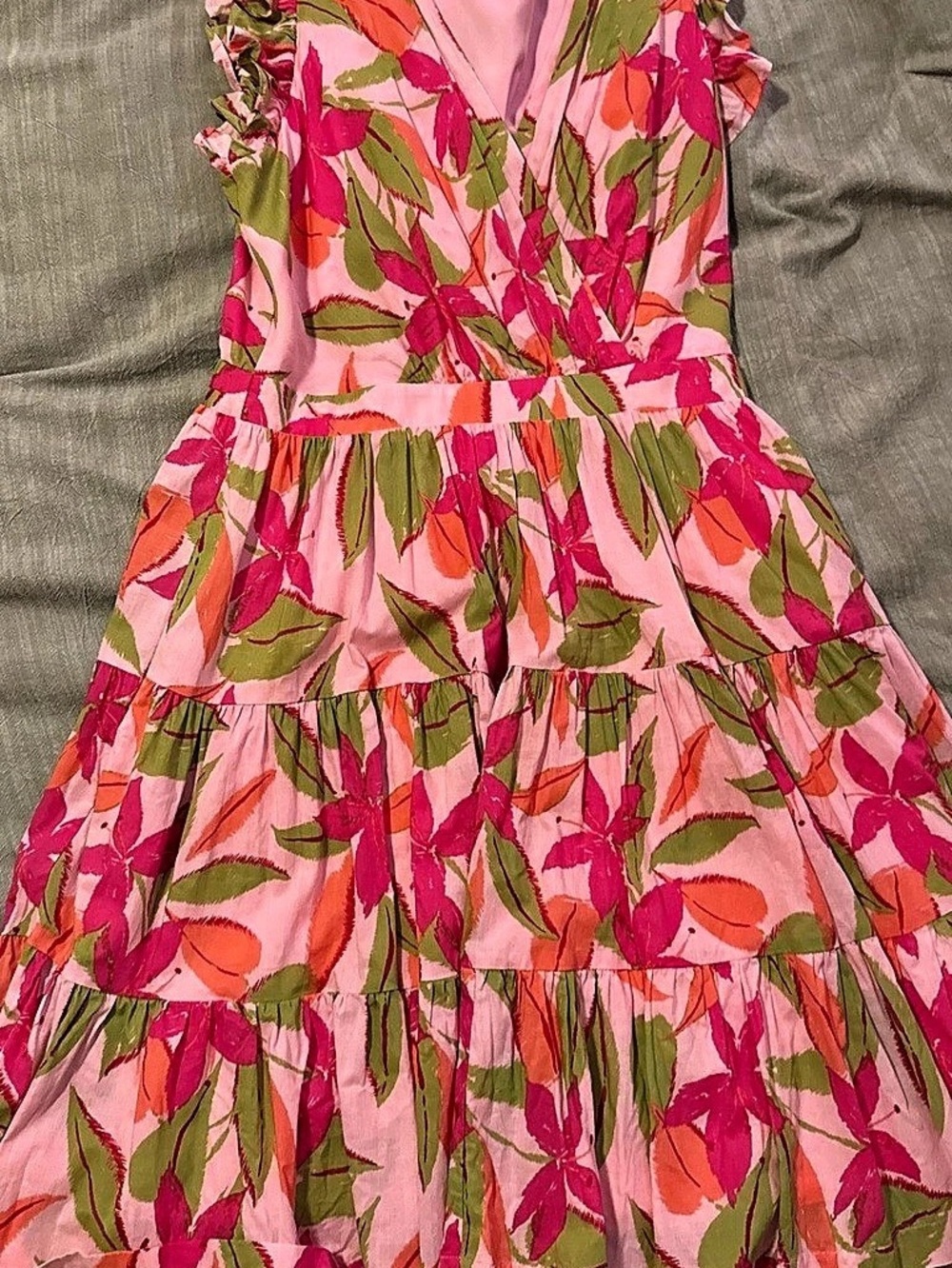 Taylor Floral Pink & Green Maxi Dress